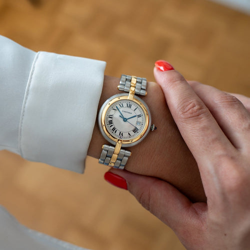 Montre Cartier Panthère Vendôme - Montre LM acier et or jaune 58 Facettes 360