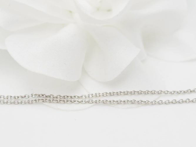 Collier Collier pendentif en or blanc et diamants 58 Facettes 29193