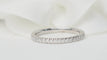 Bague 50 Demi-alliance - Bague en or blanc et diamants 0,25 ct 58 Facettes 32245