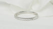 Bague 50 Demi-alliance - Bague en or blanc et diamants 0,25 ct 58 Facettes 32245