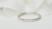 Bague 50 Demi-alliance - Bague en or blanc et diamants 0,25 ct 58 Facettes 32245