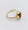 Bague 54.5 Bague vintage en or 14k et grenat serti clos 58 Facettes A07377