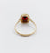 Bague 54.5 Bague vintage en or 14k et grenat serti clos 58 Facettes A07377
