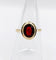 Bague 54.5 Bague vintage en or 14k et grenat serti clos 58 Facettes A07377