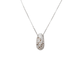 Collier Collier - Pendentif dôme en or blanc et diamants 58 Facettes 27313/27307