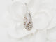 Collier Collier - Pendentif dôme en or blanc et diamants 58 Facettes 27313/27307