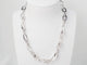 Collier Collier en or blanc 18 carats à maillons ovales – 25 g 58 Facettes 23426