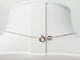 Collier Collier solitaire en or blanc 18 kt avec saphir ovale 58 Facettes 19367