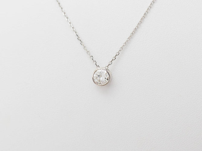 Collier Collier solitaire en or blanc et diamant 0,77 ct 58 Facettes 31186