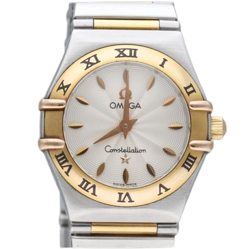 Omega Constellation - Women's watch in yellow gold and steel 