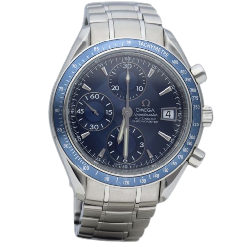 Omega Speedmaster - хронографски часовник с дата от стомана 