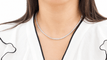 Collier Collier rivière en or blanc 18 carats et diamants, 2,37 ct 58 Facettes 32848