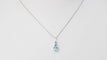 Collier Collier solitaire en or blanc et topaze bleue 58 Facettes CLAL