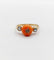 Bague 52 Bague antique en or 18K, corail, diamant et perles 58 Facettes A07393