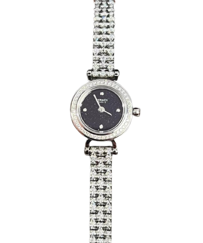 Hermès Faubourg - White gold and diamond watch 