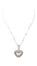 Collier Collier pendentif multi-cœurs en or blanc et diamants 58 Facettes 21089