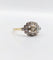 Bague 58.5 Bague Art déco en or 18K, platine et diamants taille rose 58 Facettes A07395