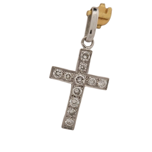 Diamond crosses in white gold 