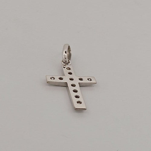 Croix diamants en or blanc 58 Facettes 2909858