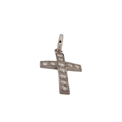 Diamond crosses in white gold 