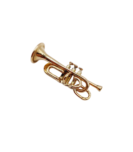 Vintage trumpet pendant in 18-carat gold 