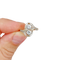 Antique 18k gold ring, platinum and diamonds 