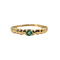 Smaragden ring in geelgoud 