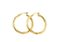 Twisted hoop earrings in 18-carat yellow gold 