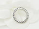 Bague 53 Bague alliance complète en or blanc et saphirs bleus 58 Facettes 27952