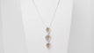 Collier Collier en or blanc, citrines et diamants 58 Facettes 32805b