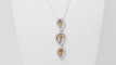 Collier Collier en or blanc, citrines et diamants 58 Facettes 32805b