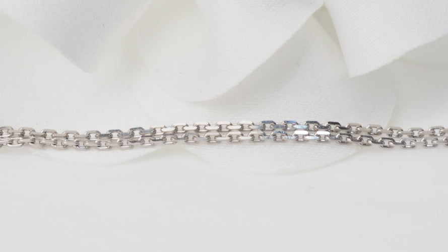 Collier Collier en or blanc, citrines et diamants 58 Facettes 32805b