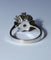 Bague 55 Bague marguerite en or blanc, saphir et diamants 58 Facettes 614