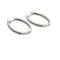 Boucles d'oreilles Boucles d'oreilles créoles en or blanc et diamants 58 Facettes 01269