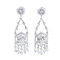 18K white gold chandelier earrings and 1.31 ct diamonds 