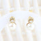 Boucles d'oreilles Boucles d'oreilles en or jaune 18K, perles de culture et diamants 58 Facettes 1B-T