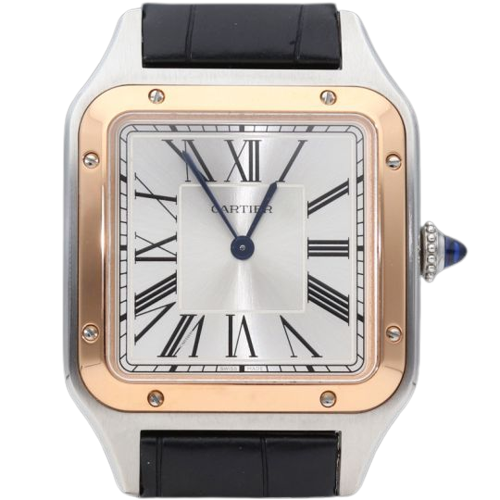 Cartier Santos Dumont - Rose gold and steel watch 