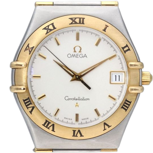 Omega Constellation - Pánské hodinky ze žlutého zlata a oceli 
