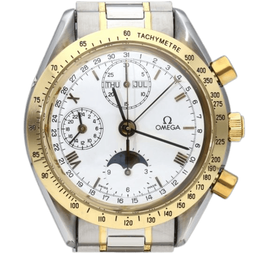 Montre Omega Speedmaster - Montre chronographe automatique en or jaune et acier 58 Facettes MT47060