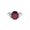 Bague 53 Bague en or blanc, rubis et diamants 58 Facettes OC-61600018