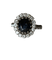 Bague 55.5 Bague marguerite en or blanc, saphir et diamants 58 Facettes 613
