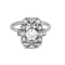 Art Deco - Platin ve pırlantalı yüzük 