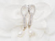 Boucles d'oreilles Boucles d'oreilles pendantes en or blanc, diamants et perles de culture 58 Facettes 33102