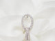 Boucles d'oreilles Boucles d'oreilles pendantes en or blanc, diamants et perles de culture 58 Facettes 33102