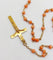 Collier Chapelet antique - Collier en or 18k, corail, médaille et croix 58 Facettes A07012