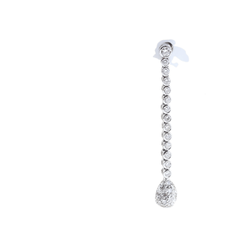 Boucles d'oreilles Boucles d'oreilles pendantes en or blanc 18K et diamants 58 Facettes D-66611