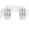 18K white gold hoop earrings with 1.17 ct diamonds 