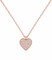 Collier Bucherer - Collier cœur en or rose et diamants 58 Facettes Buch
