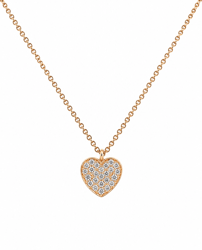 Collier Bucherer - Collier cœur en or rose et diamants 58 Facettes Buch