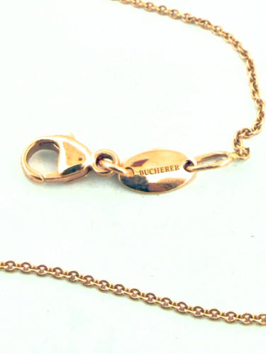 Collier Bucherer - Collier cœur en or rose et diamants 58 Facettes Buch